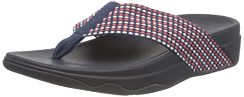 Fitflop Damen Surfa Toe Post Webbing Flipflop, Midnight Navy Mix, 38 EU von Fitflop