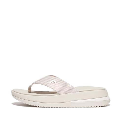 Fitflop Damen Surff Two-Tone Webbing Toe-Post Sandal, Paris Beige, 40 EU von Fitflop