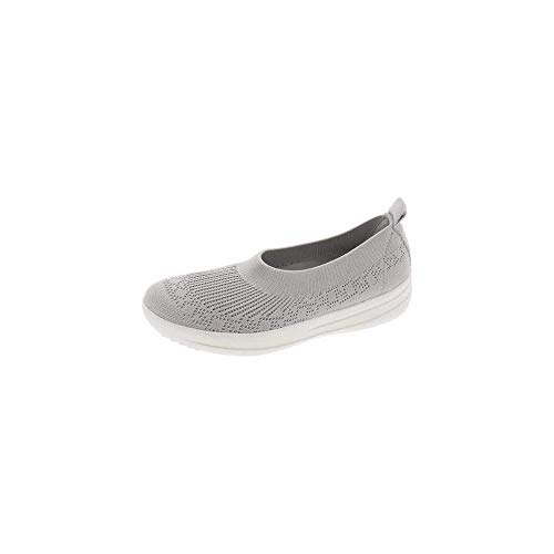 Fitflop Damen UBERKNIT SLIP-ON BALLERINA Ballerinas, Elfenbein (Pearl 618), 41 EU von Fitflop