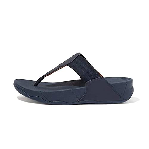 Fitflop Damen Walkstar Keilsandale, Midnight Navy, 41 EU Breit von Fitflop