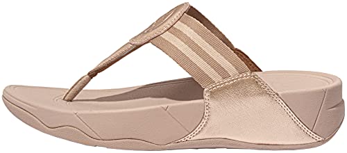 Fitflop Damen Walkstar Keilsandale, rose gold, 39 EU Breit von Fitflop