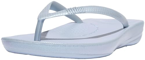 Fitflop Damen iQUSHION Ergonomic FLIP-Flops Flipflop, Pearlized Skywash Blue, 38 EU von Fitflop