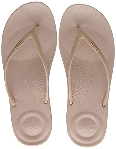 Fitflop Damen iqushion flip Flop solid Flipflop, Beige, 39 EU von Fitflop