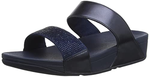 Fitflop Damen lulu Slide hotfix Schiebe-Sandalen, Midnight Navy (Marineblau), 43 EU von Fitflop