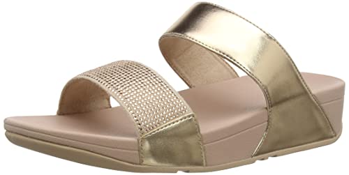 Fitflop Damen lulu Slide hotfix Schiebe-Sandalen, Rose Gold, 39 EU von Fitflop