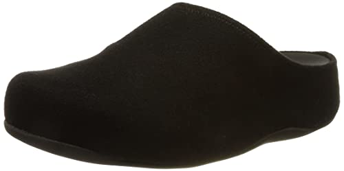 Fitflop Damen Shuv Felt Hausschuh, Schwarz, 39 EU von Fitflop