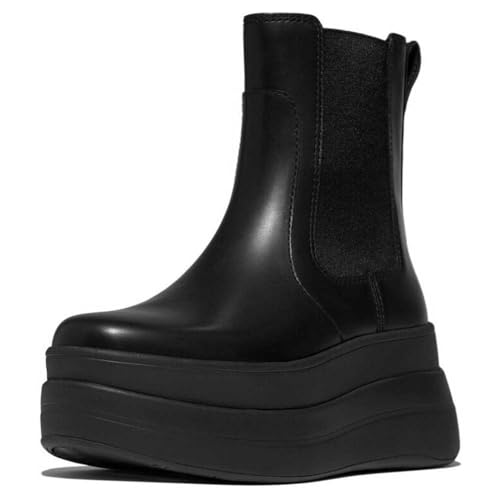 Fitflop F-Mode Stack Leather Chelsea Booties EU 40 von Fitflop