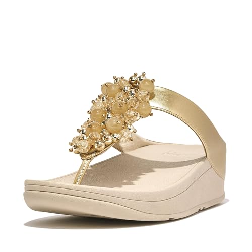 Fitflop Fino Bauble-bead Toe-post Slides EU 38 von Fitflop