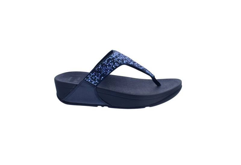 Fitflop FitFlop Lulu Chrystal-Mix Toe-Post Sandals Midnight Navy Pantolette von Fitflop