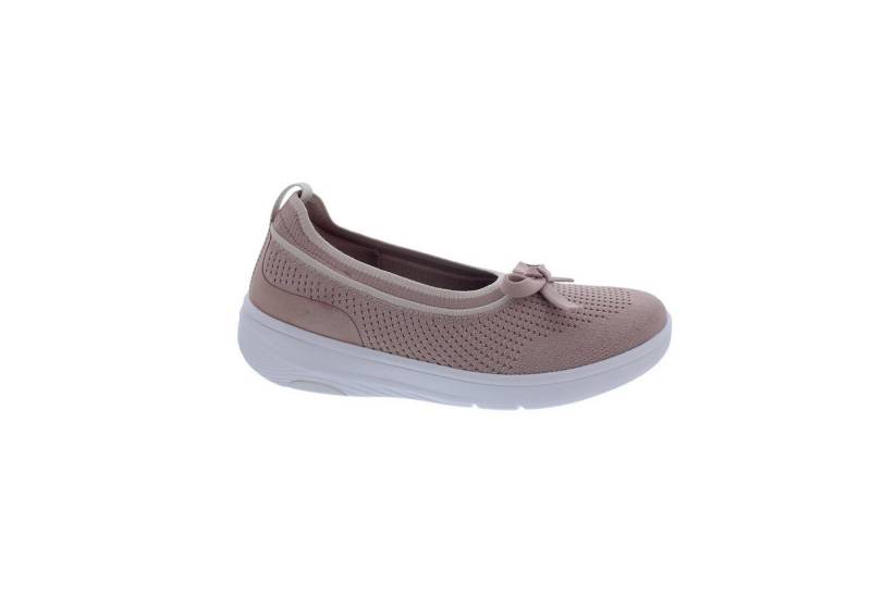 Fitflop FitFlop Super-Q Bow Knit Ballet Flats Ballerina Beige Buff / Rose Gold Slipper von Fitflop