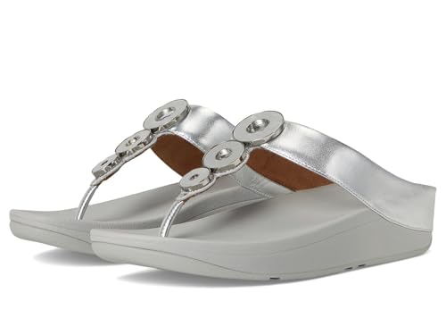 Fitflop GEMÜTLICH SLIPPER ERGONOMICA DAMEN FINO RESIN-HOOP TOE-POST SILBER talla numeric_37 Fitflop GEMÜTLICH SLIPPER ERGONOMICA DAMEN FINO RESIN-HOOP TOE-POST SILBER talla numeric_37 von Fitflop