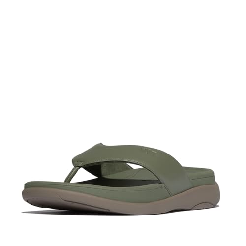 Fitflop Herren F-Mode Go Mens Toe-Post Sandale, Safari Green, 45 EU von Fitflop