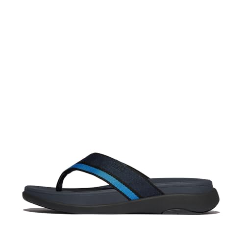 Fitflop Herren F-Mode Go Mens Tonal-Edge Webbing Toe-Post Sandale, Navy, 42 EU von Fitflop