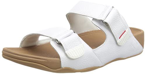 Fitflop Herren Gogh Moc Slide in Leather Schiebe-Sandalen, weiß, 46 EU von Fitflop