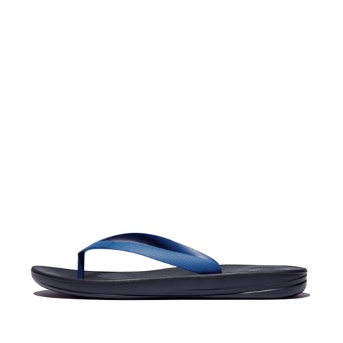 Fitflop Herren Iqushion Ergonomic Flip-Flops Flipflop, blau, 43 EU von Fitflop