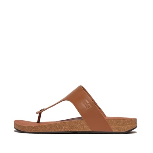 Fitflop Herren Iqushion Men's Leather Toe-Post Sandale, Hellbraun, 44.5 EU Fitflop Herren Iqushion Men's Leather Toe-Post Sandale, Hellbraun, 44.5 EU von Fitflop