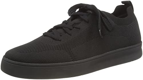 Fitflop Herren Rally Sneaker, Schwarz, 45 1/3 EU von Fitflop