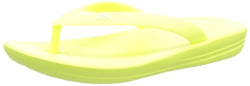 Fitflop Iqushion Kids Ergonomische Zehentrenner Flipflop, Electric Yellow, 30 EU von Fitflop