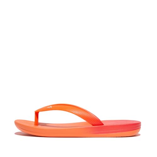 Fitflop Mädchen Iqushion Kinder Junior Ombre Ergonomische Zehentrenner Flipflop, Red Coral, 31 EU von Fitflop