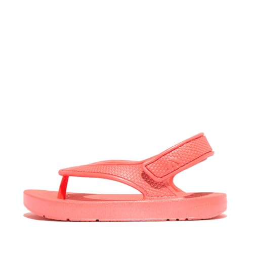 Fitflop Jungen Mädchen Iqushion Kids Toddler Shimmer Ergonomic Flops Flip-Flop, Rosy Coral, 28 EU von Fitflop