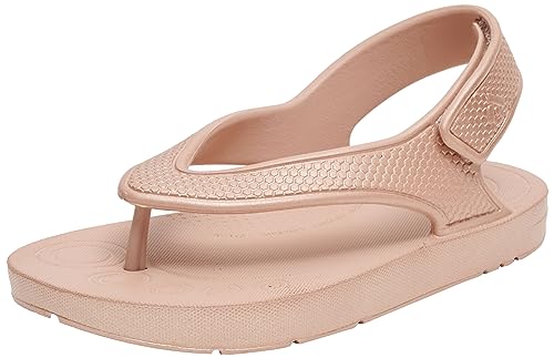 Fitflop Unisex Kinder Kids Iqushion Sandal With Backstrap Solid Flipflop, Rose Gold, 25 EU von Fitflop