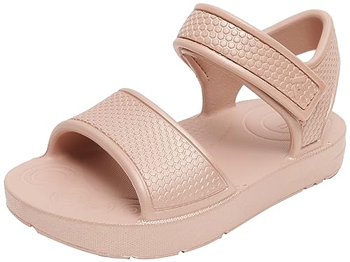 Fitflop Jungen Unisex Kinder Kids Iqushion Sandal with Backstrap Solid Flipflop, Rose Gold, 26 EU von Fitflop