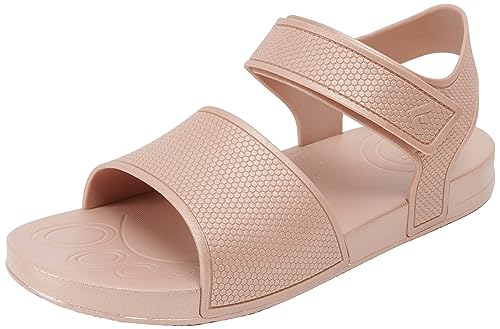Fitflop Kids Iqushion Pearlised Sandal with Backstrap Flipflop, Rose Gold, 33 EU von Fitflop