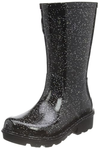 Fitflop Kids Wonderwelly Mode-Stiefel, Schwarz Glitter, 32 EU von Fitflop