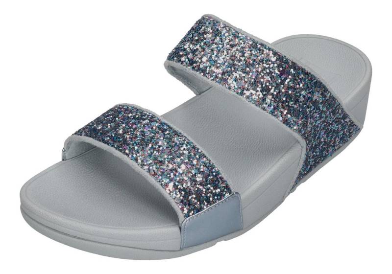 Fitflop LULU MULTI-TONAL GLITTER SLIDES Pantolette Quiet Blue von Fitflop