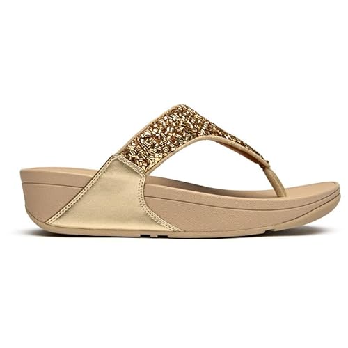 Fitflop Lulu Shimmerfoil Sandalen, gold, 38 EU Fitflop Lulu Shimmerfoil Sandalen, gold, 38 EU von Fitflop