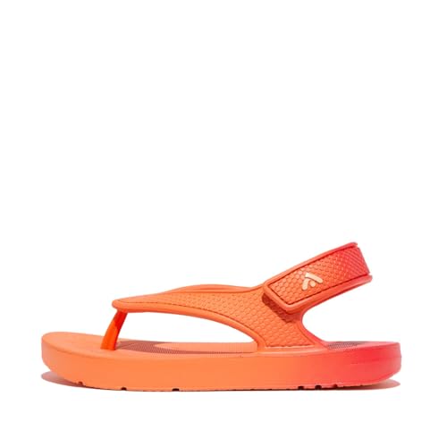 Fitflop Jungen Mädchen Iqushion Kinder-Flip-Flops, Ombre Flipflop, Red Coral, 26 EU von Fitflop
