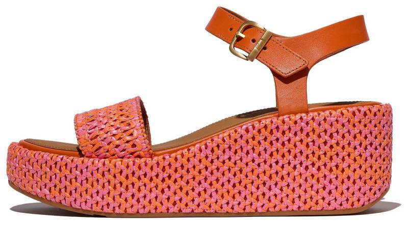 Fitflop PLATFFORMS WOVEN WEDGE Keilsandalette, Plateau Sandale, Sommerschuh in raffinierter Optik von Fitflop