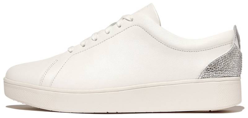 Fitflop RALLY CRYSTAL Sneaker Freizeitschuh, Schnürschuh, Halbschuh mit metallic Fersenpatch von Fitflop