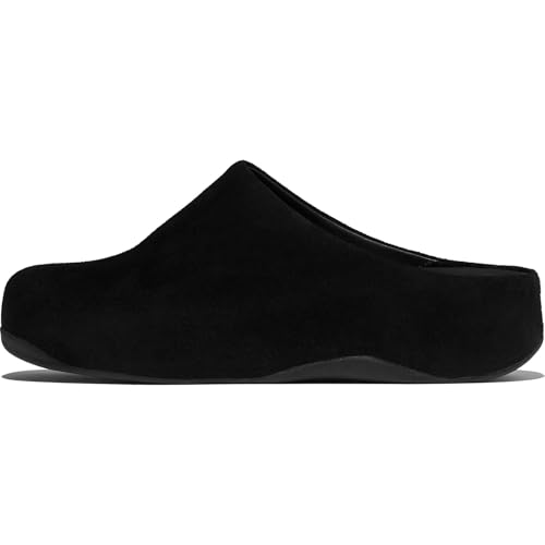 Fitflop Shuv Suede Clogs ZWART - Größe 41 von Fitflop