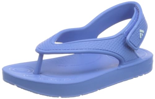 Fitflop Jungen Unisex Kinder Iqushion Flip-Flop für Kleinkinder, solide, mit Rückengurt Flipflop, Rocket Blue, 24 EU von Fitflop
