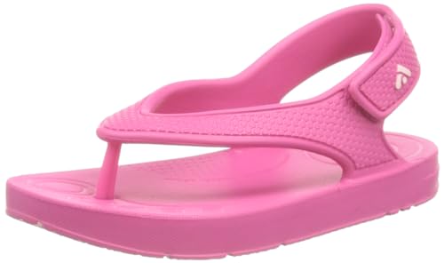 Fitflop Unisex Kinder Iqushion Flip-flop für Kleinkinder, Solide, mit Rückengurt Flipflop, Magenta Pink, 23 EU von Fitflop