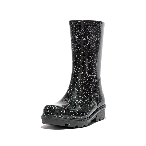 Fitflop Unisex Kinder Kids Wonderwelly Mode-Stiefel, Schwarz Glitter von Fitflop