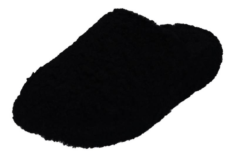 Fitflop iQUSHION D-LUXE PADDED TEDDY SLIPPER Hausschuh All Black von Fitflop