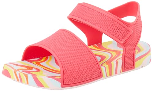Fitflop iQUSHION Kids JUNIOR Swirly Ergonomic B/S Sandale, Pink von Fitflop