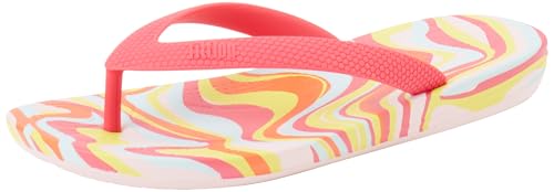 Fitflop Unisex Kinder Iqushion Kids Junior Swirly Ergonomic Flip-flops Sandale, Pink, 33 EU von Fitflop