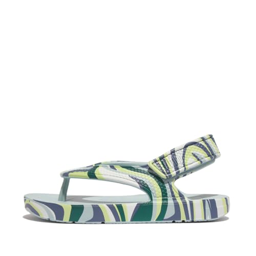 Fitflop iQUSHION Kids Toddler Swirly Ergonomic FLIP-Flops Sandale, Blue, 28 EU von Fitflop