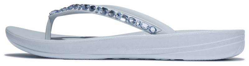 Fitflop iQUSHION MULTI-CRYSTAL Zehentrenner, Sandale, Flats, Pool Slides mit Schmucksteinen verziert von Fitflop