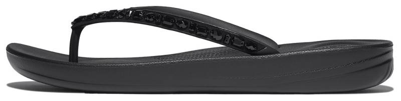 Fitflop iQUSHION MULTI-CRYSTAL Zehentrenner, Sandale, Flats, Pool Slides mit Schmucksteinen verziert von Fitflop