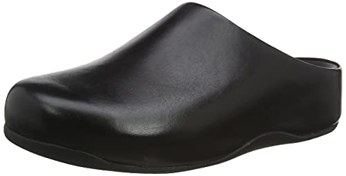 Fitflop Herren Shuv Mule Leather Holzschuh, Schwarz, 44 EU von Fitflop