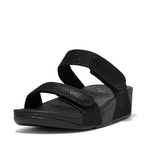 Lulu Adjustable Shimmerlux Slides von Fitflop