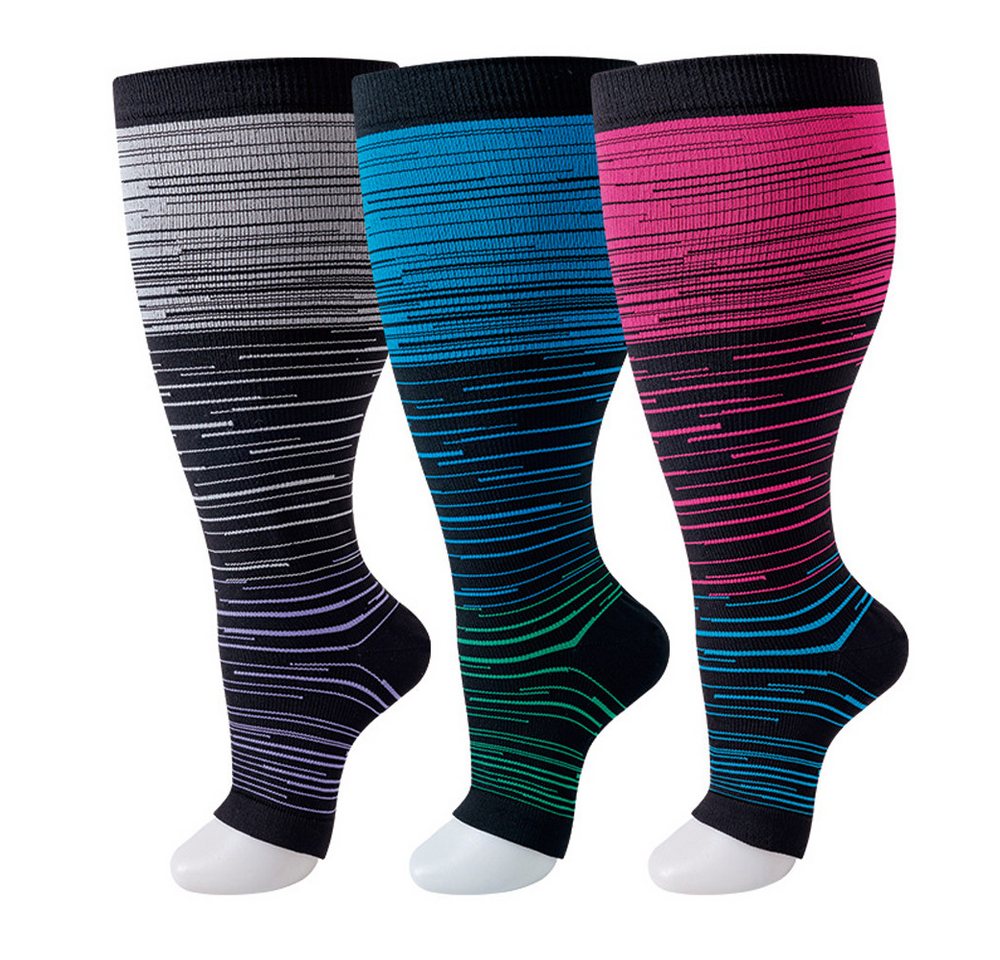Fitgenics Kompressionsstrümpfe 3 Paar Stützkniestrümpfe Plus Size Kompressionsstrümpfe Fitgenics Kompressionsstrümpfe 3 Paar Stützkniestrümpfe Plus Size Kompressionsstrümpfe von Fitgenics