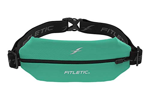 Fitletic Active Lifestyle Bauchtasche & Mini-Sport-Laufgürtel für Damen und Herren, leicht, flaches Profil, ultraweiche, erweiterbare Lycra-Tasche, passend für alle Handys, Innentasche, Biscay Green Fitletic Active Lifestyle Bauchtasche & Mini-Sport-Laufgürtel für Damen und Herren, leicht, flaches Profil, ultraweiche, erweiterbare Lycra-Tasche, passend für alle Handys, Innentasche, Biscay Green von Fitletic