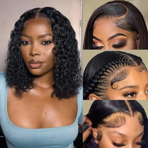 12 ZOLL Bob Perücke Echthaar Kurze Lockige Perücken Echthaar für schwarze frauen 180% dichte Bob Frisur Mit Spitze Front Perücke Echthaar 13x4 Glueless HD Transparent Verworrene Lockige Bob Spitze 12 ZOLL Bob Perücke Echthaar Kurze Lockige Perücken Echthaar für schwarze frauen 180% dichte Bob Frisur Mit Spitze Front Perücke Echthaar 13x4 Glueless HD Transparent Verworrene Lockige Bob Spitze von Fitlin