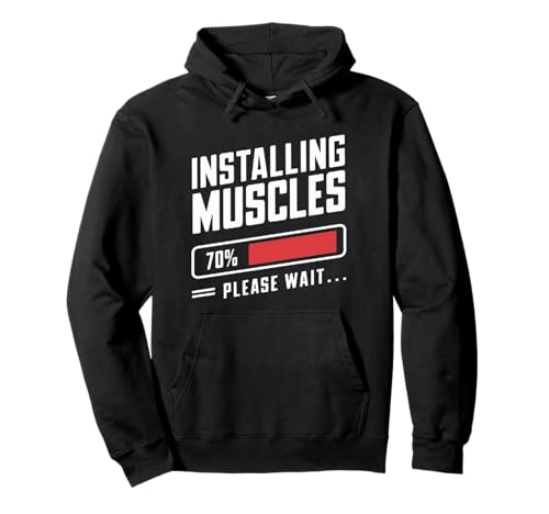 Installieren Sie Muskeln. Bitte warten Sie auf Fitness Männer Frauen Cool Pullover Hoodie Installieren Sie Muskeln. Bitte warten Sie auf Fitness Männer Frauen Cool Pullover Hoodie von Fitness Fans Men Women