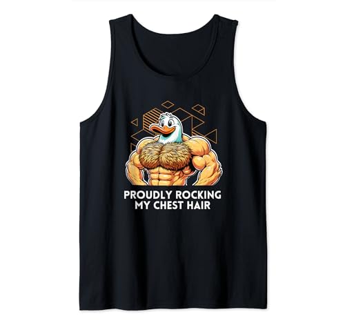Herren Bodybuilding Lustige Muskelente, die stolz meine Brusthaare schaukelt Tank Top Herren Bodybuilding Lustige Muskelente, die stolz meine Brusthaare schaukelt Tank Top von Fitness Workout Gym Enthusiast Bodybuilder Humor